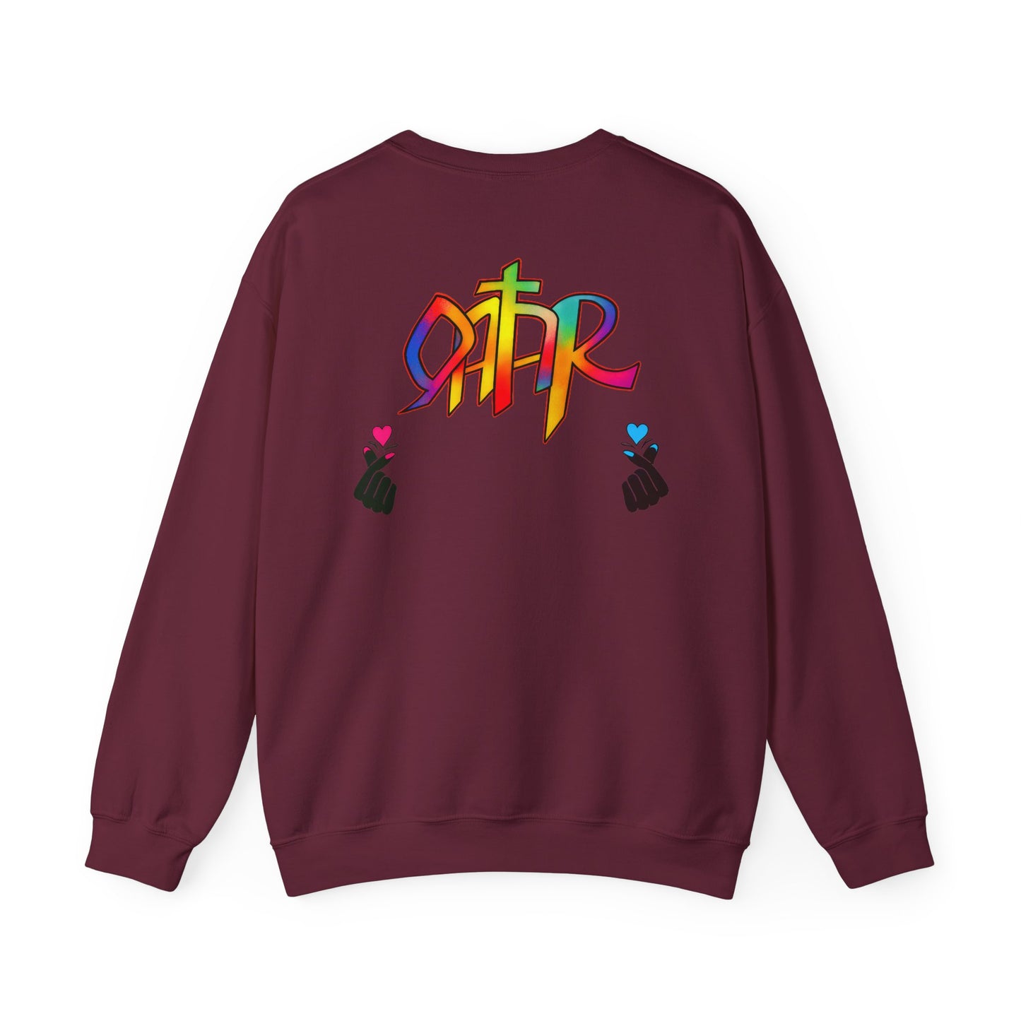 Colorful Qatar Unisex Sweatshirt, Cozy Fall Apparel, Unique Gift, Travel Inspired, Streetwear, Casual Wear