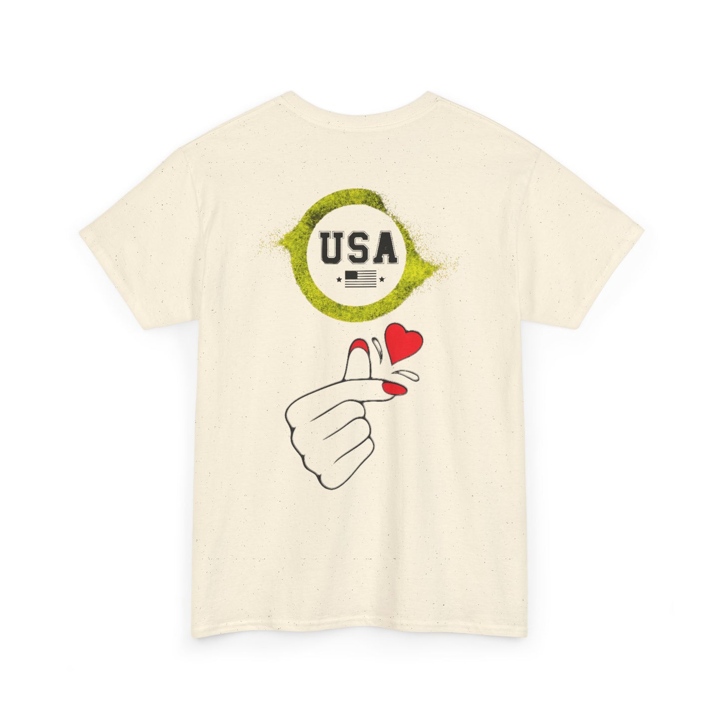 USA Love Graphic Tee, Unisex Cotton Shirt for Holidays, Gifts, Events, Patriotic Wear, Fun Fashion