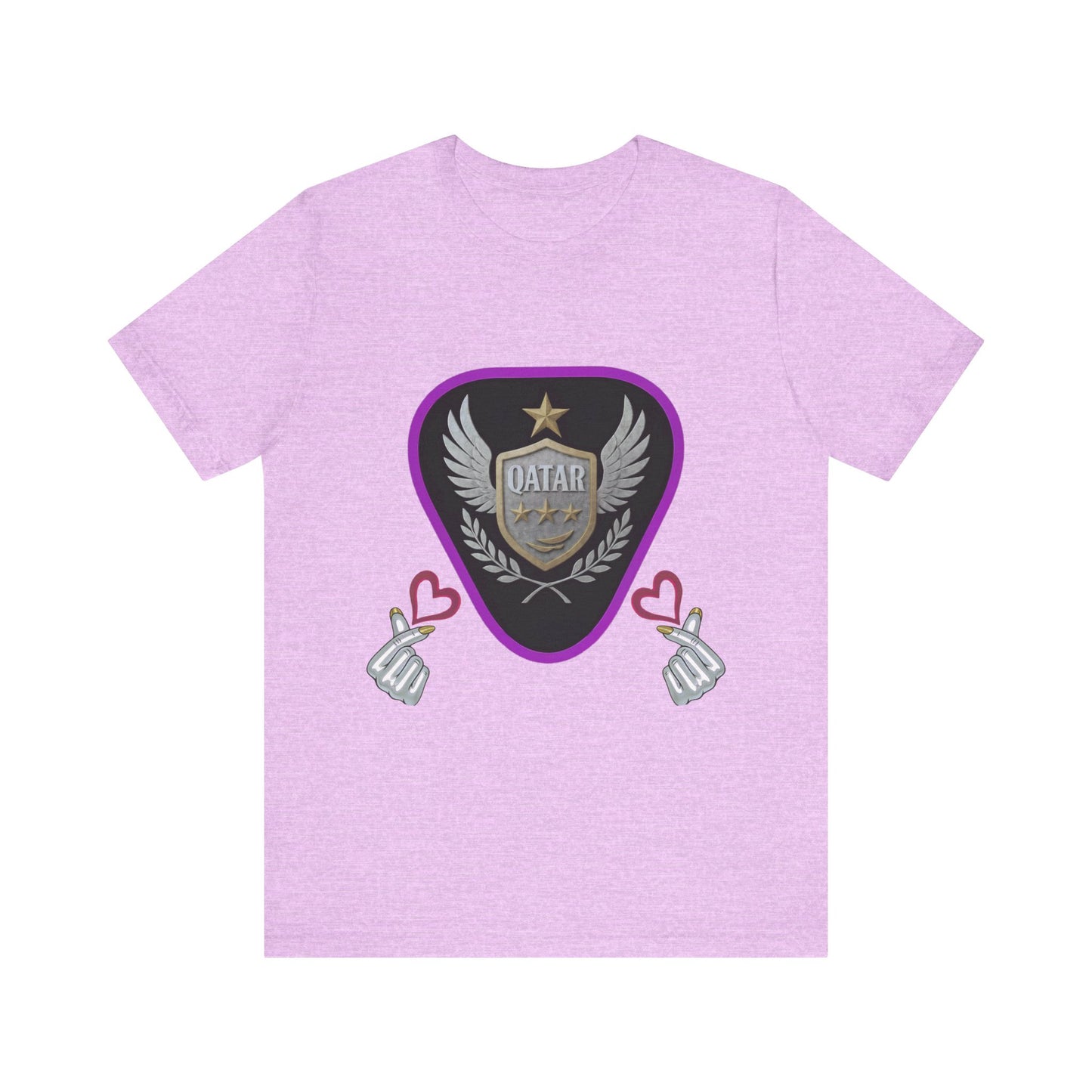 T-Shirt QATAR LOVE Unisex Jersey Short Sleeve Tee