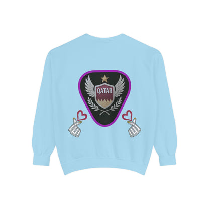 Qatar-Inspired Unisex Sweatshirt, Cozy Gift for Sports Fans, Stylish Casualwear, Travel Apparel, Souvenir from Qatar