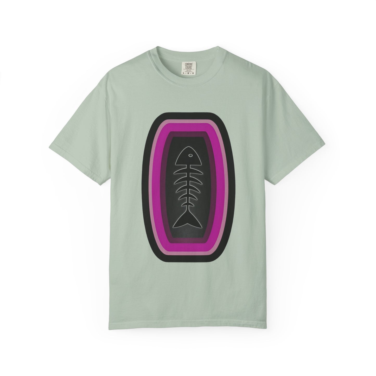 FISH BONE AND BULLS T-Shirt - Vintage Unisex Garment-Dyed Tee