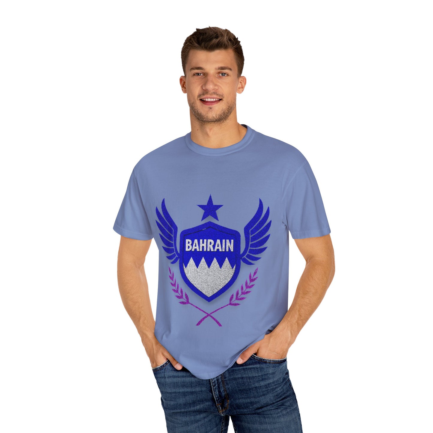 Bahrain Wings T-shirt - Casual Wear, Gift for Travelers, Sports Enthusiasts, Souvenirs, Unique Gift Idea