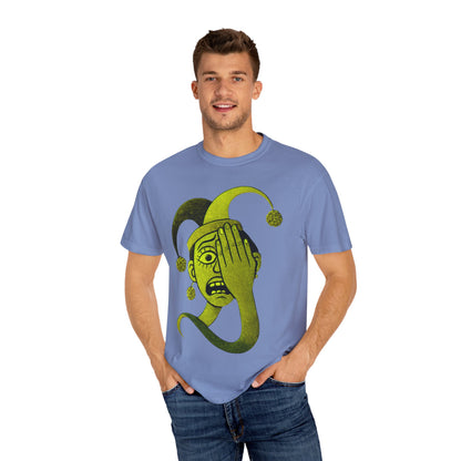 Garment-Dyed T-shirt 'i can't see' Design