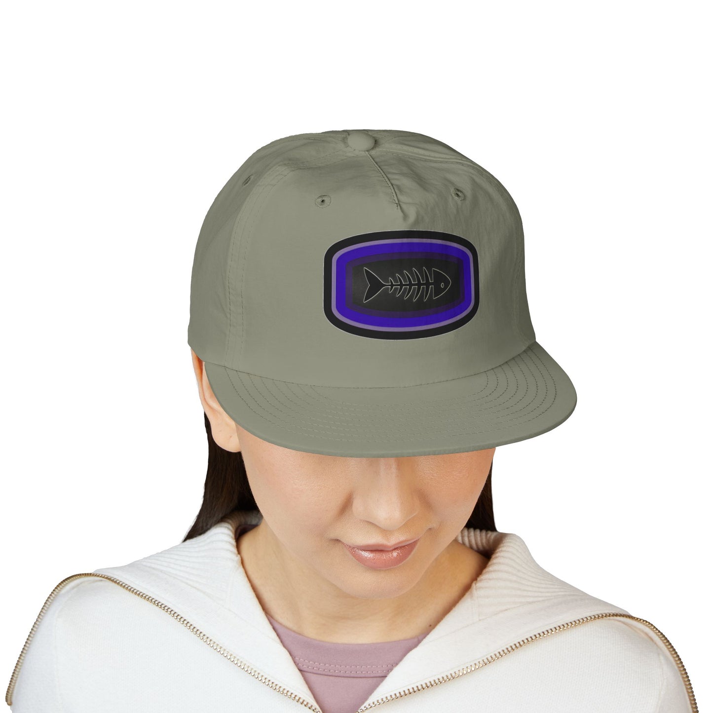 Surf Cap - Fish Skeleton Design