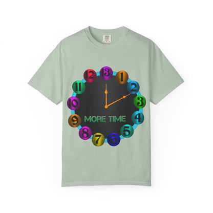 Garment-Dyed T-shirt - MORE TIME Graphic Tee