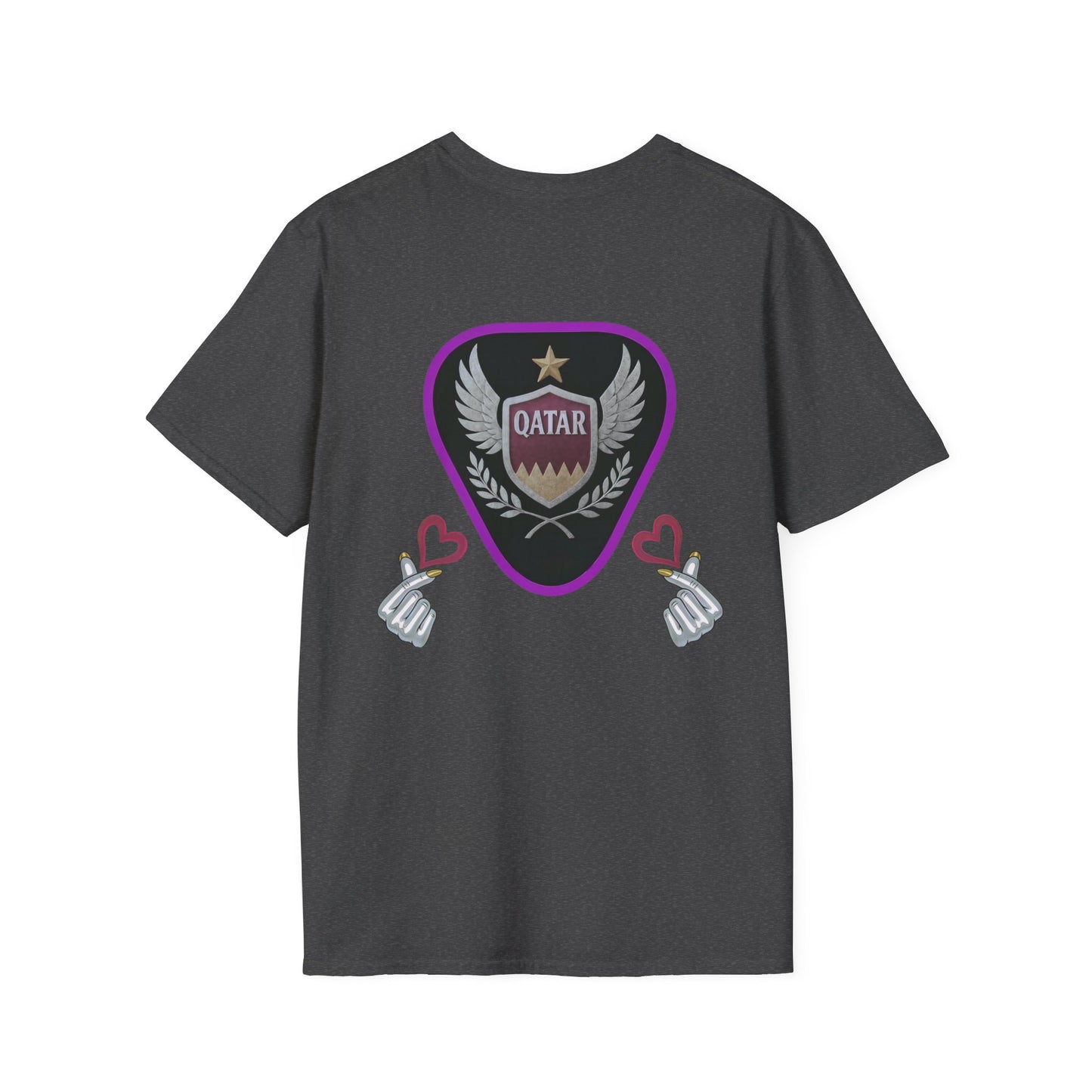 Qatar Pride Unisex Softstyle T-Shirt, Casual Wear, Sports Apparel, Gift for Fans, Travel Souvenir, Unique Design