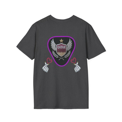 Qatar Pride Unisex Softstyle T-Shirt, Casual Wear, Sports Apparel, Gift for Fans, Travel Souvenir, Unique Design
