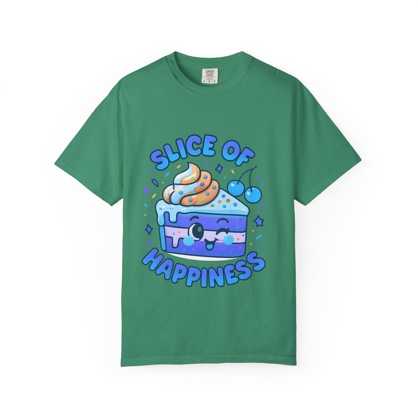 Colorful Slice of Happiness T-Shirt, Cute Dessert Tee, Unisex Graphic Tee, Sweet Gift for Foodies, Fun Casual Wear
