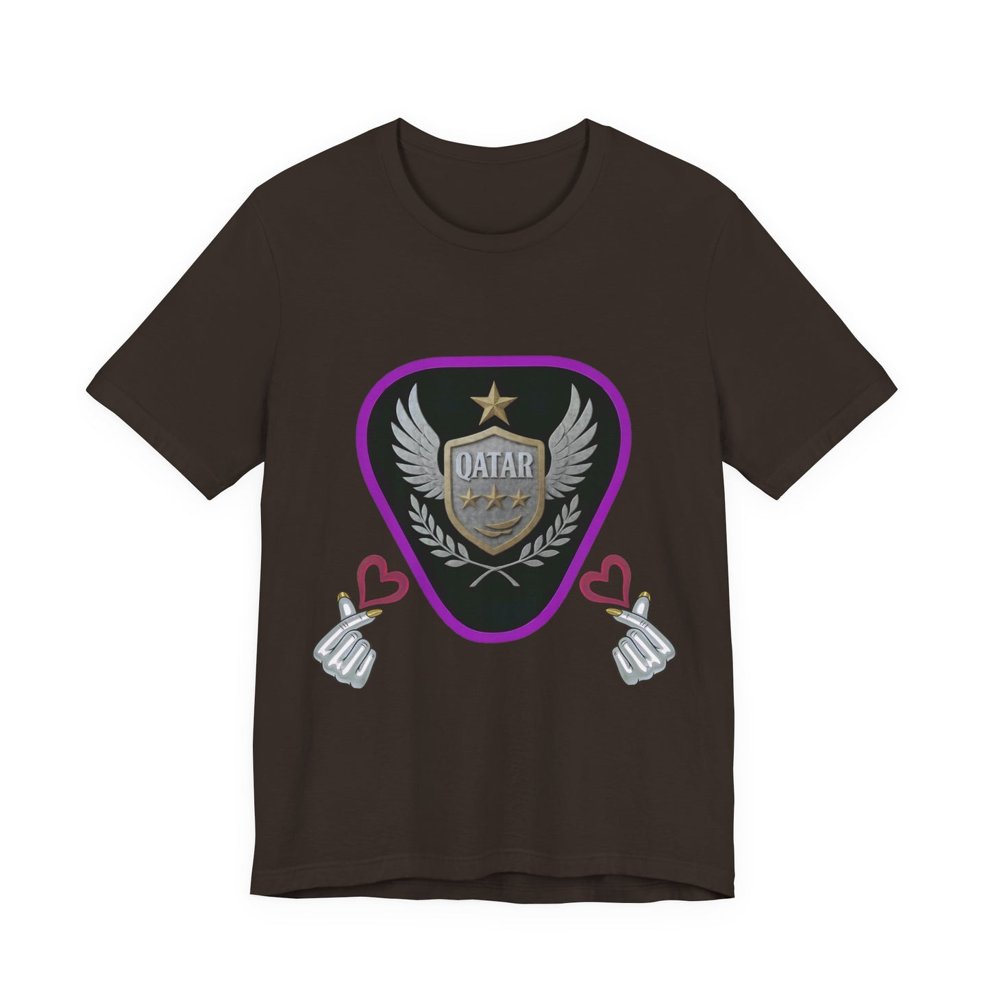 T-Shirt QATAR LOVE Unisex Jersey Short Sleeve Tee