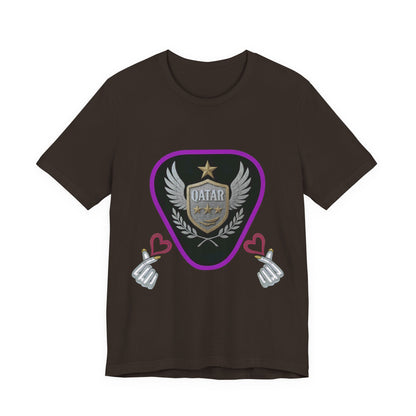 T-Shirt QATAR LOVE Unisex Jersey Short Sleeve Tee