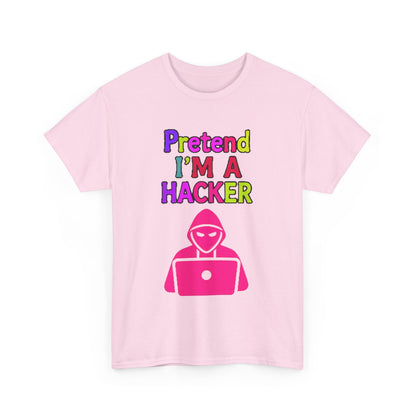 Pretend I'm a Hacker Tee, Fun Unisex Heavy Cotton Tee, Geeky Gift for Coders, Computer Lovers Shirt, Casual Everyday Wear, Unique [...]