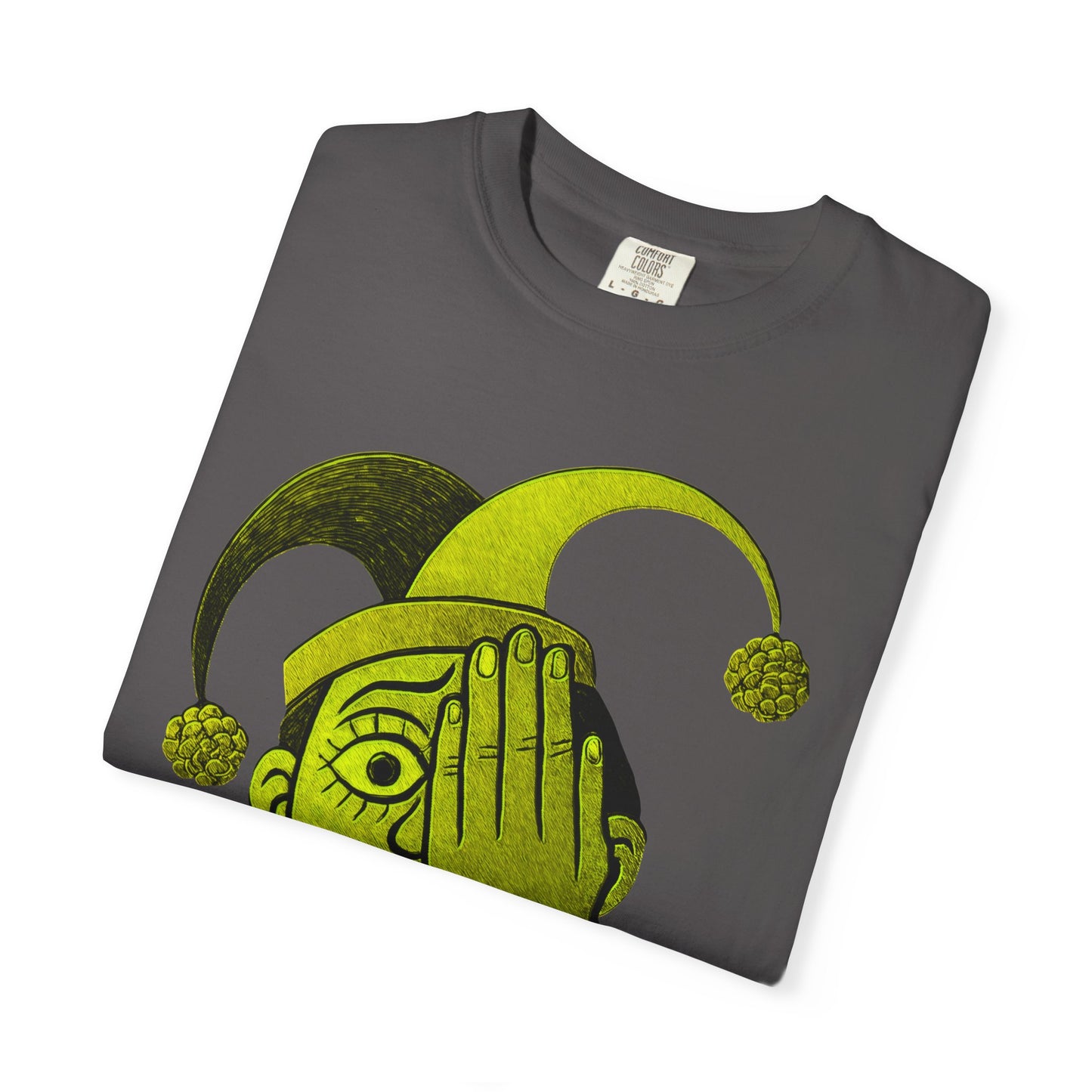 Garment-Dyed T-shirt 'i can't see' Design
