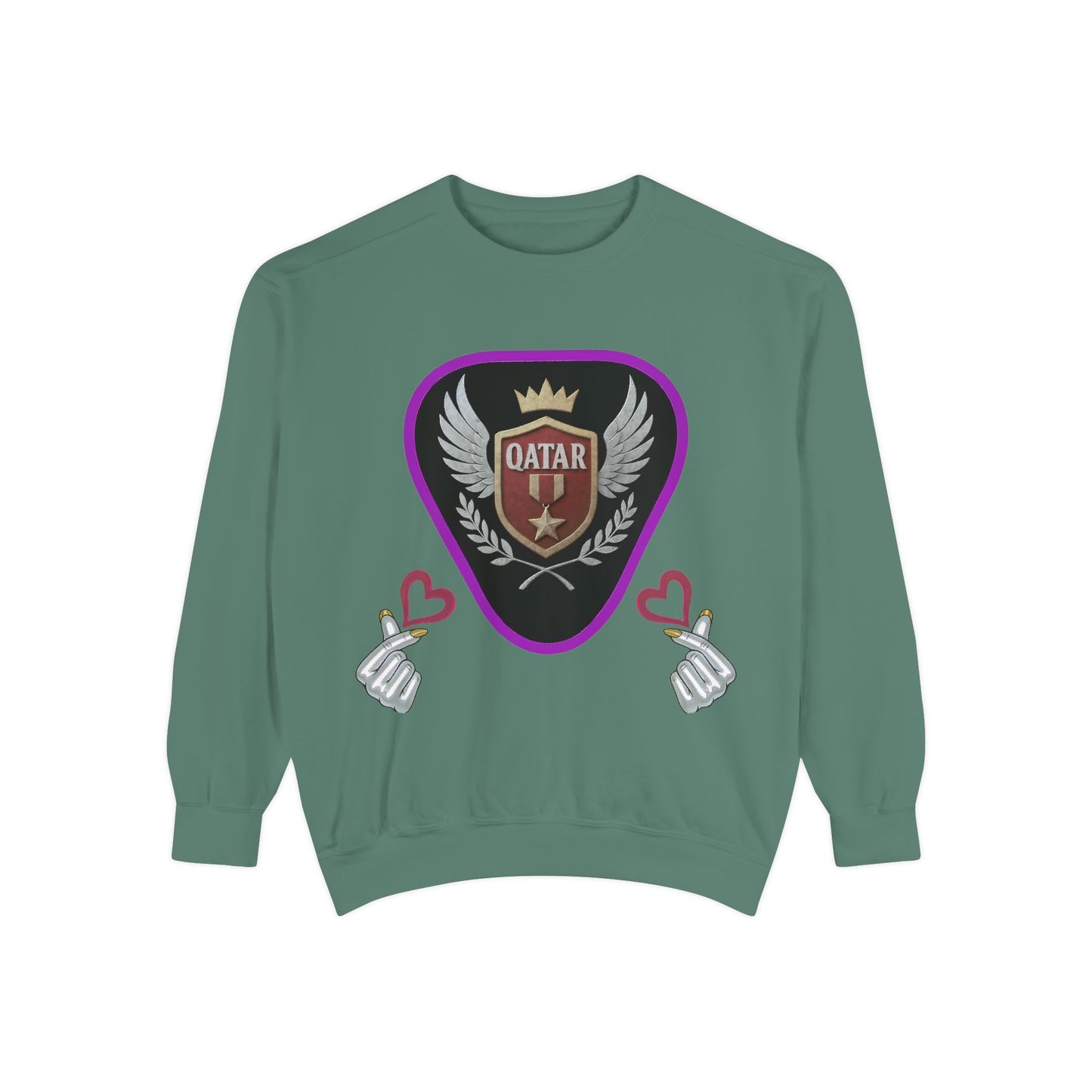 Qatar-Inspired Unisex Sweatshirt, Cozy Gift for Sports Fans, Stylish Casualwear, Travel Apparel, Souvenir from Qatar