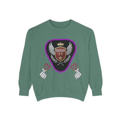 Qatar-Inspired Unisex Sweatshirt, Cozy Gift for Sports Fans, Stylish Casualwear, Travel Apparel, Souvenir from Qatar