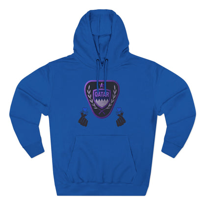 Fleece Hoodie - Qatar Love Design