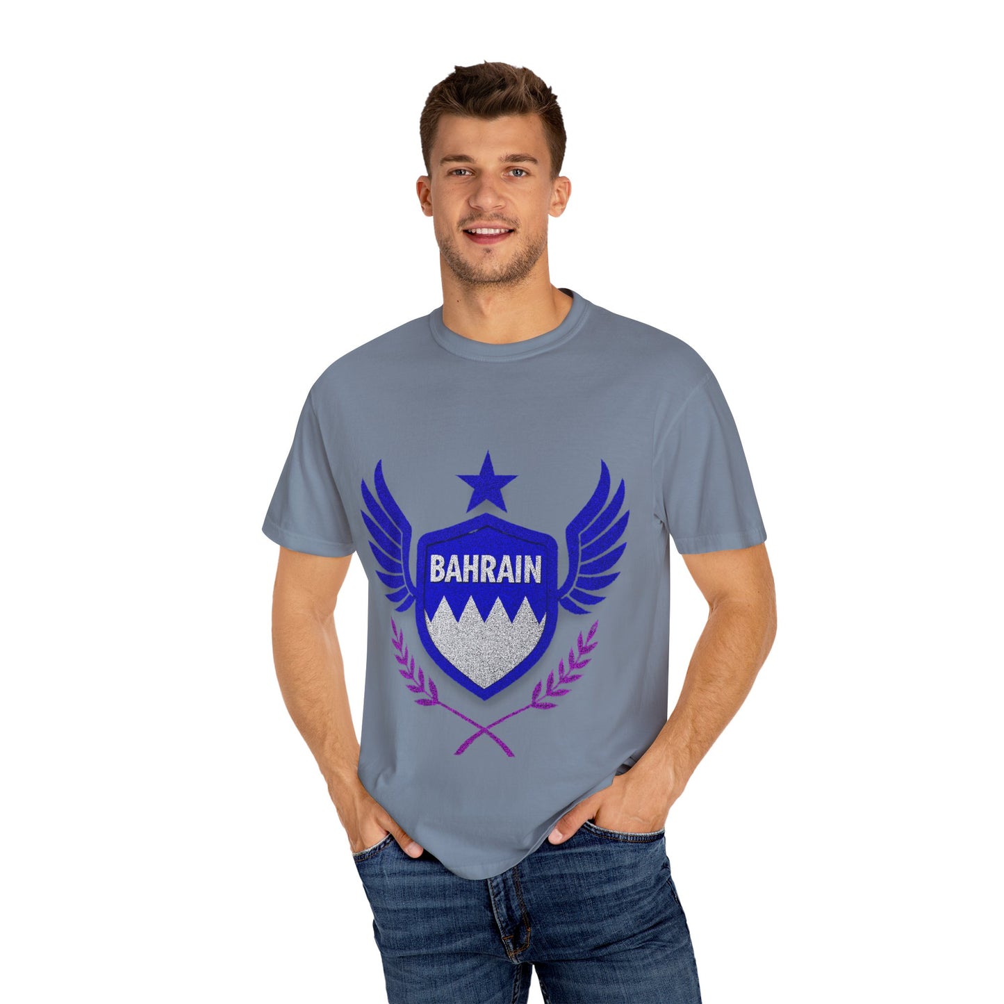 Bahrain Wings T-shirt - Casual Wear, Gift for Travelers, Sports Enthusiasts, Souvenirs, Unique Gift Idea