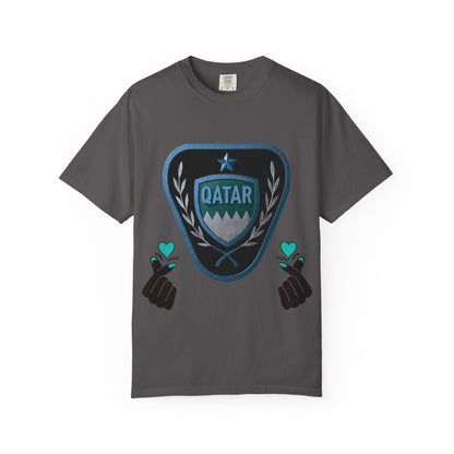 Qatar Pride Unisex T-Shirt, Casual Wear, Sports Event Shirt, Travel Souvenir, Gift for Fans