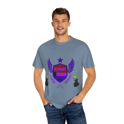 Kuwait Pride Unisex T-Shirt, Garment-Dyed Tee, LGBTQ+ Support Shirt, Casual Wear, Gift for Pride Month, Statement Fashion
