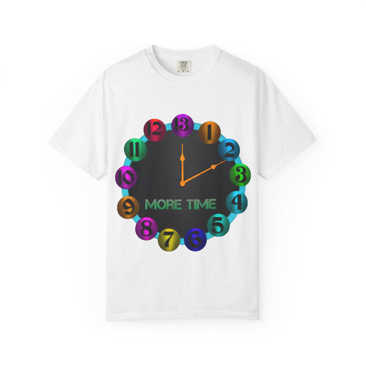 Garment-Dyed T-shirt - MORE TIME Graphic Tee