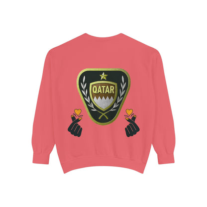 Qatar-Inspired Unisex Sweatshirt | Cozy Fashion for Sports Fans, Travel Lovers, Gift for Holidays, Casual Wear
