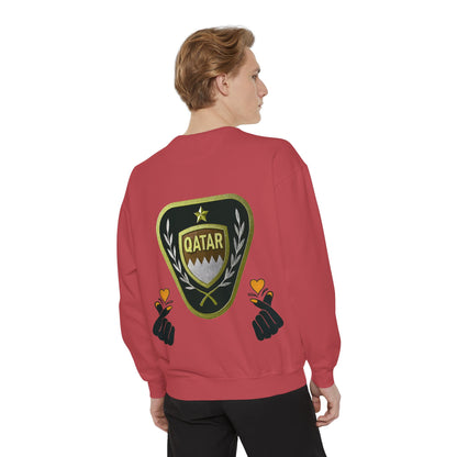 Qatar-Inspired Unisex Sweatshirt | Cozy Fashion for Sports Fans, Travel Lovers, Gift for Holidays, Casual Wear