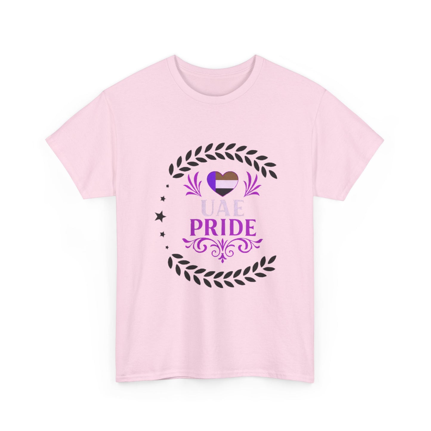 UAE Pride Unisex Heavy Cotton Tee, Pride T-Shirt, Abu Dhabi Gift, National Day Apparel, LGBTQ+ Support Tee, Casual Wear