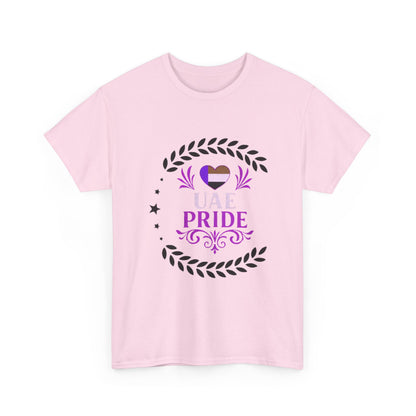 UAE Pride Unisex Heavy Cotton Tee, Pride T-Shirt, Abu Dhabi Gift, National Day Apparel, LGBTQ+ Support Tee, Casual Wear