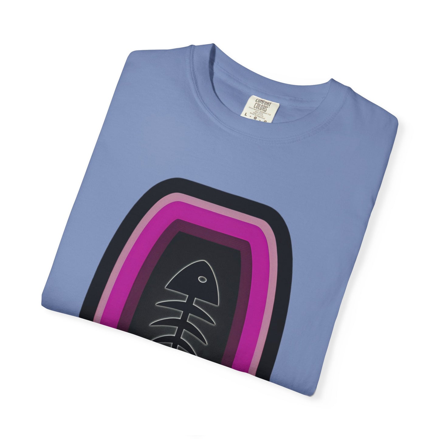 FISH BONE AND BULLS T-Shirt - Vintage Unisex Garment-Dyed Tee