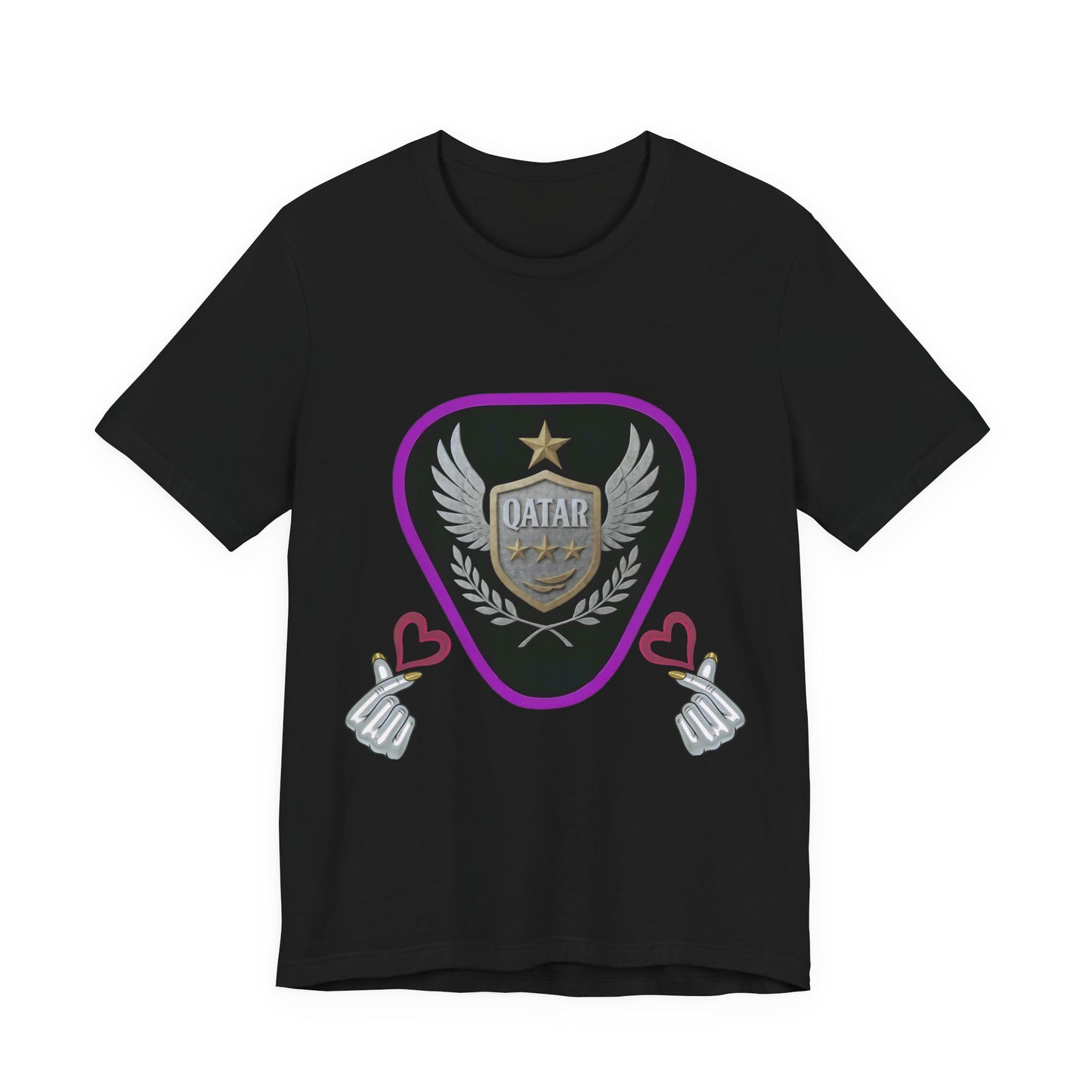 T-Shirt QATAR LOVE Unisex Jersey Short Sleeve Tee
