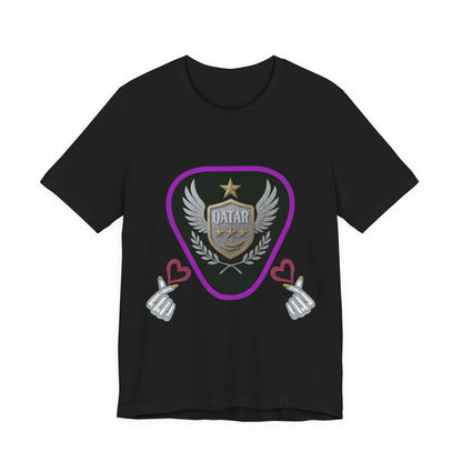 T-Shirt QATAR LOVE Unisex Jersey Short Sleeve Tee