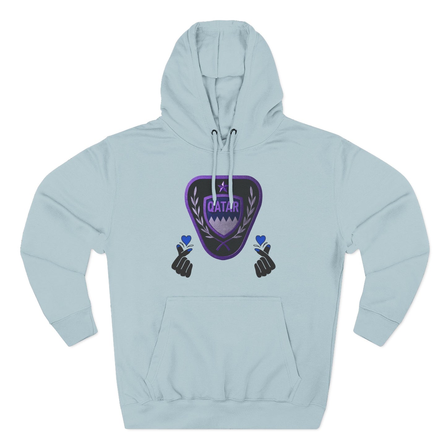 Fleece Hoodie - Qatar Love Design
