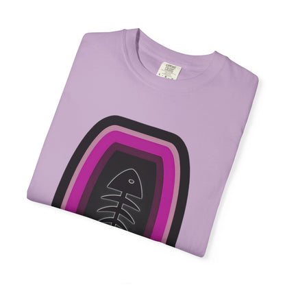 FISH BONE AND BULLS T-Shirt - Vintage Unisex Garment-Dyed Tee
