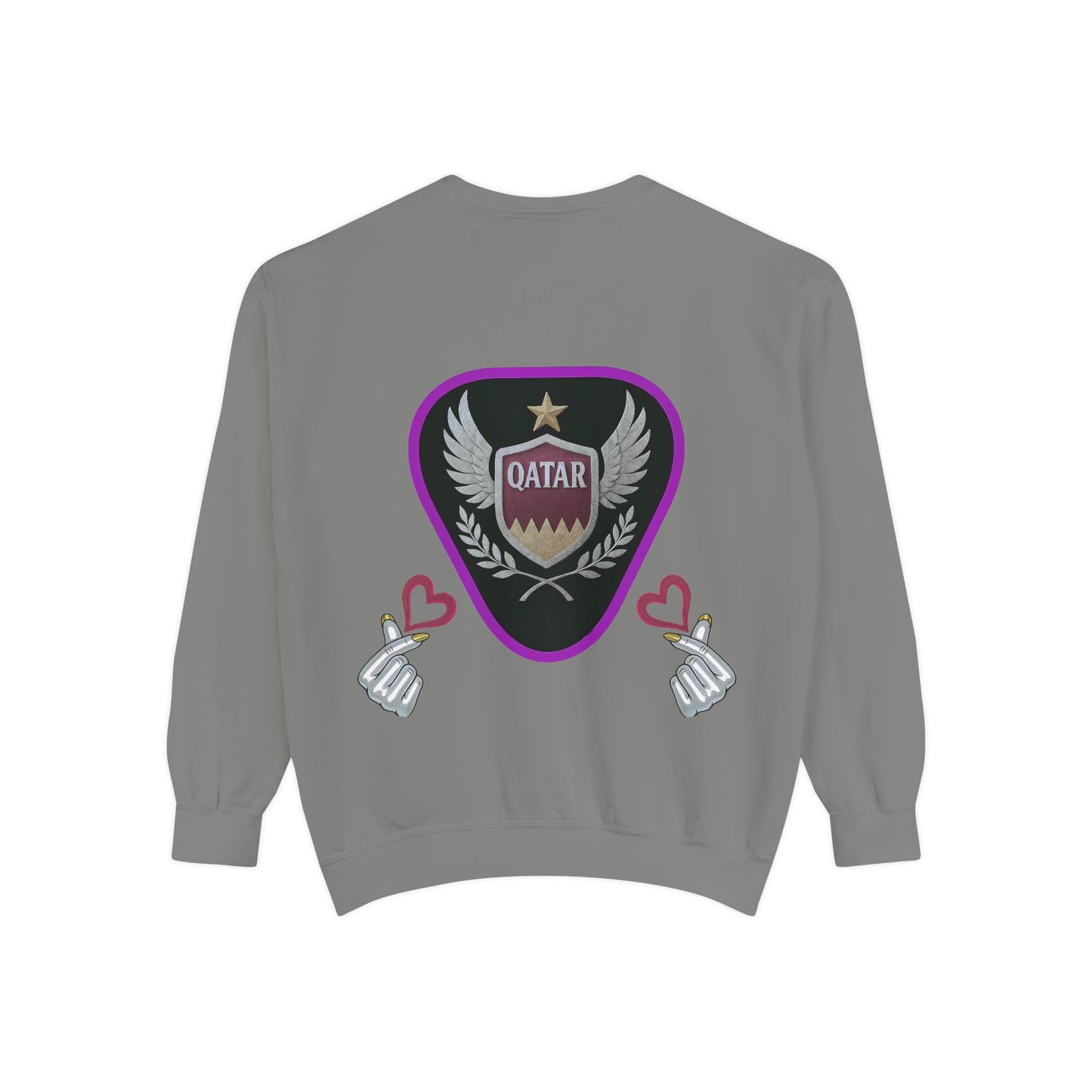 Qatar-Inspired Unisex Sweatshirt, Cozy Gift for Sports Fans, Stylish Casualwear, Travel Apparel, Souvenir from Qatar