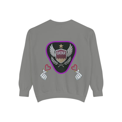 Qatar-Inspired Unisex Sweatshirt, Cozy Gift for Sports Fans, Stylish Casualwear, Travel Apparel, Souvenir from Qatar
