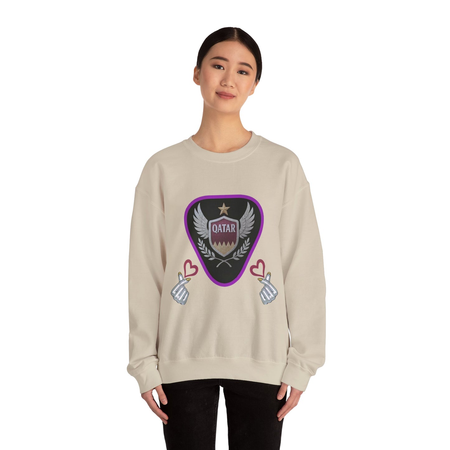 Qatar Pride Crewneck Sweatshirt, Unisex Casual Style, Perfect Gift for Sports Fans, Birthday or National Day Celebration, Cozy [...]