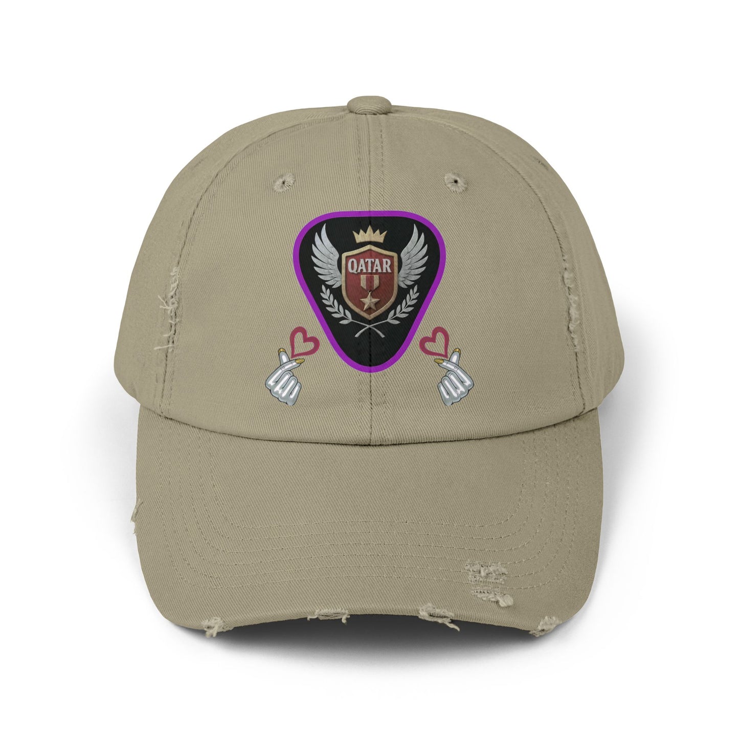 Cap Qatar Love - Unisex Distressed
