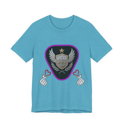 T-Shirt QATAR LOVE Unisex Jersey Short Sleeve Tee