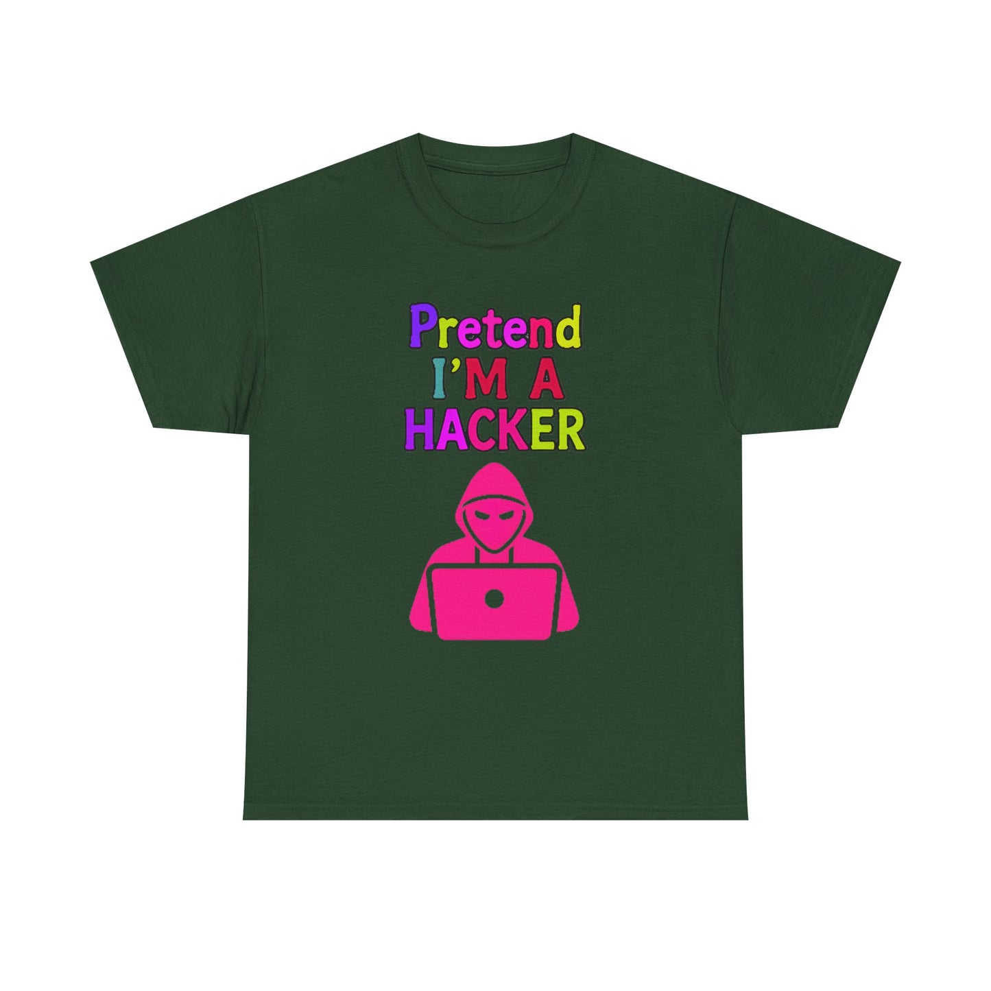 Pretend I'm a Hacker Tee, Fun Unisex Heavy Cotton Tee, Geeky Gift for Coders, Computer Lovers Shirt, Casual Everyday Wear, Unique [...]