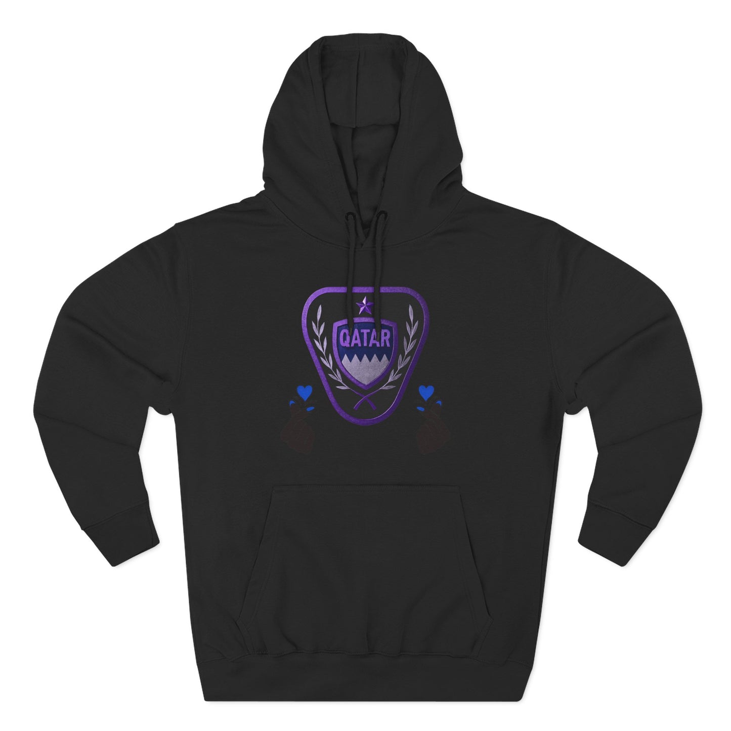 Fleece Hoodie - Qatar Love Design