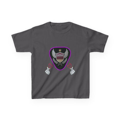 Kids' Fun Graphic Tee, Casual Kids T-Shirt, Cute Kids Top, Qatar Themed Shirt, Gift for Young Fans