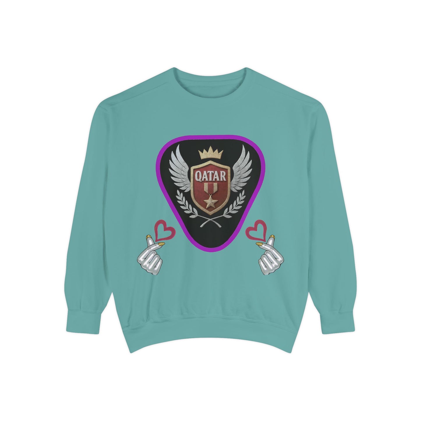 Qatar-Inspired Unisex Sweatshirt, Cozy Gift for Sports Fans, Stylish Casualwear, Travel Apparel, Souvenir from Qatar