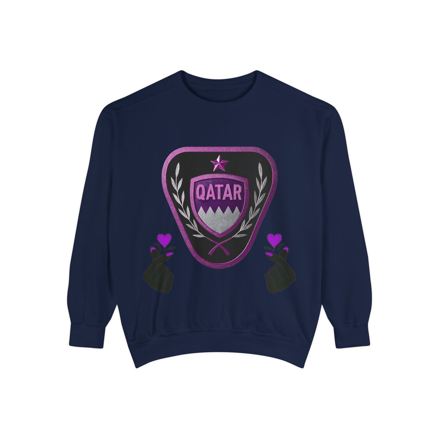 Qatar-Inspired Unisex Sweatshirt | Cozy Fashion for Sports Fans, Travel Lovers, Gift for Holidays, Casual Wear