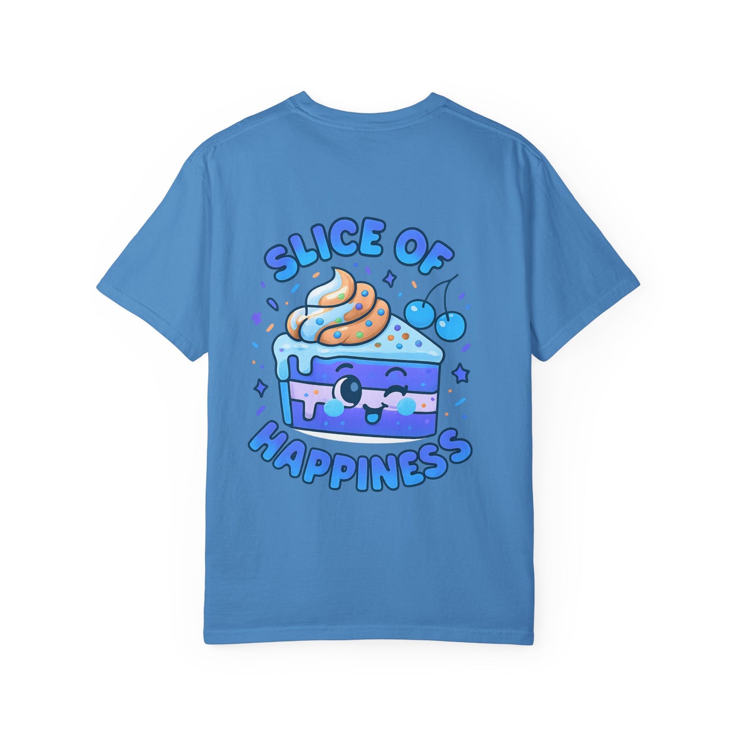 Colorful Slice of Happiness T-Shirt, Cute Dessert Tee, Unisex Graphic Tee, Sweet Gift for Foodies, Fun Casual Wear