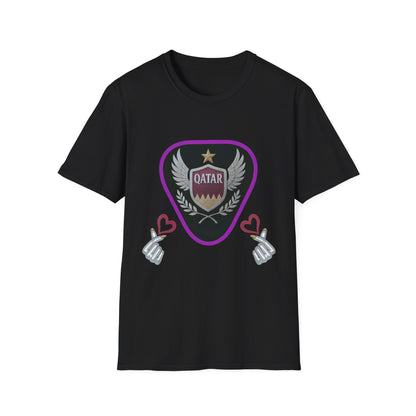 Qatar Pride Unisex Softstyle T-Shirt, Casual Wear, Sports Apparel, Gift for Fans, Travel Souvenir, Unique Design