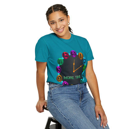 Garment-Dyed T-shirt - MORE TIME Graphic Tee