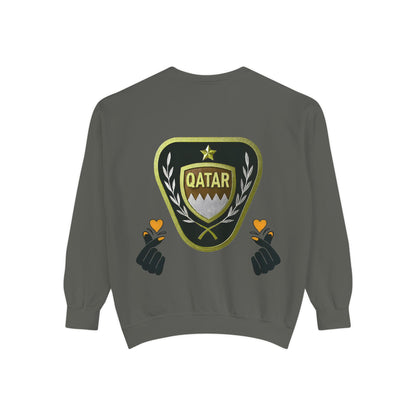 Qatar-Inspired Unisex Sweatshirt | Cozy Fashion for Sports Fans, Travel Lovers, Gift for Holidays, Casual Wear