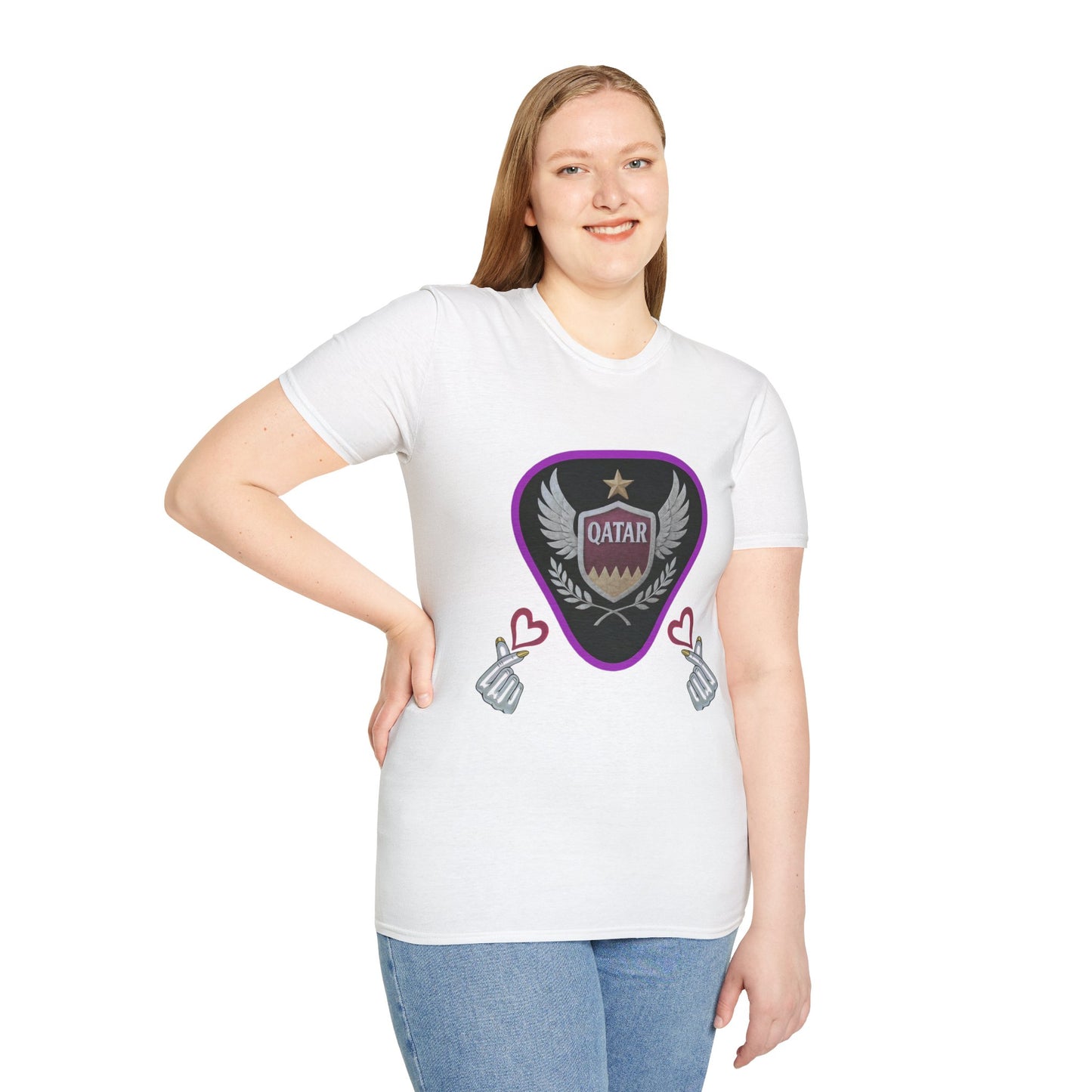 Qatar Pride Unisex Softstyle T-Shirt, Casual Wear, Sports Apparel, Gift for Fans, Travel Souvenir, Unique Design