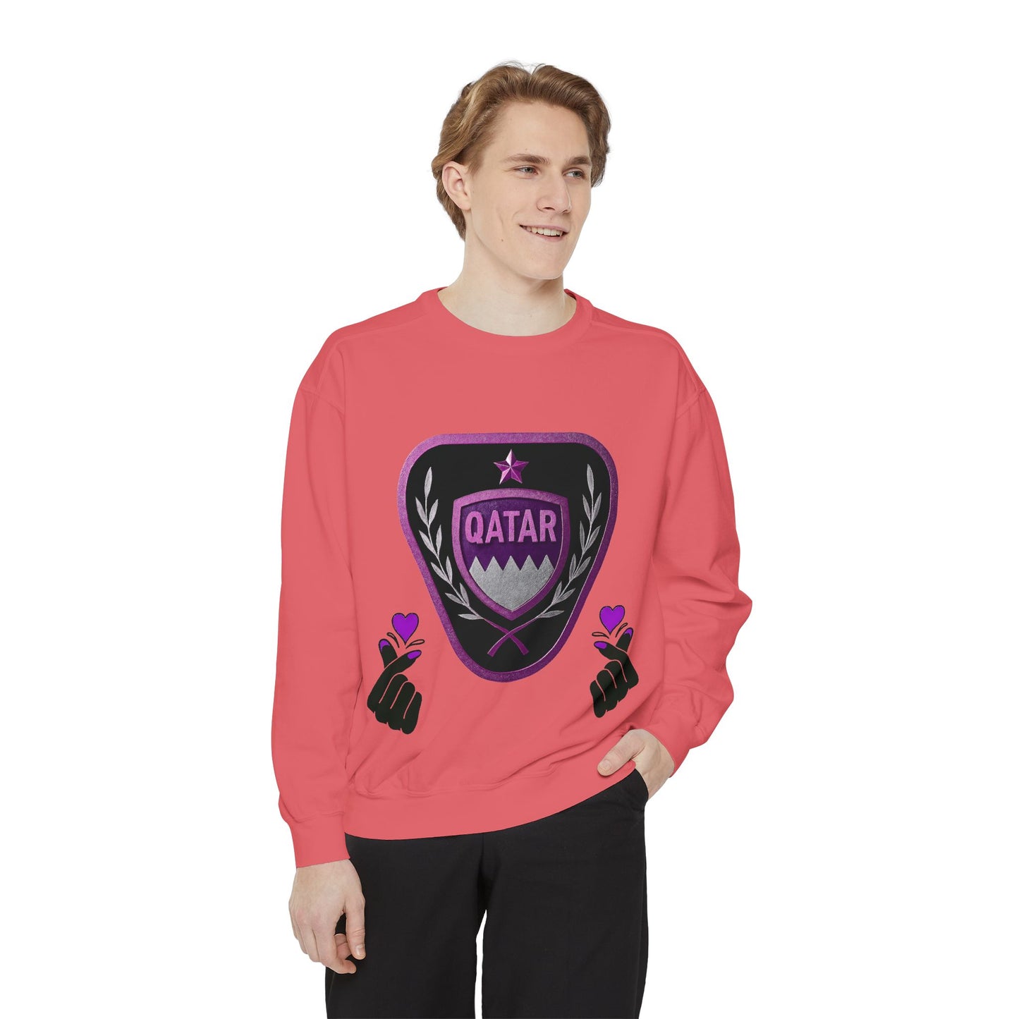 Qatar-Inspired Unisex Sweatshirt | Cozy Fashion for Sports Fans, Travel Lovers, Gift for Holidays, Casual Wear