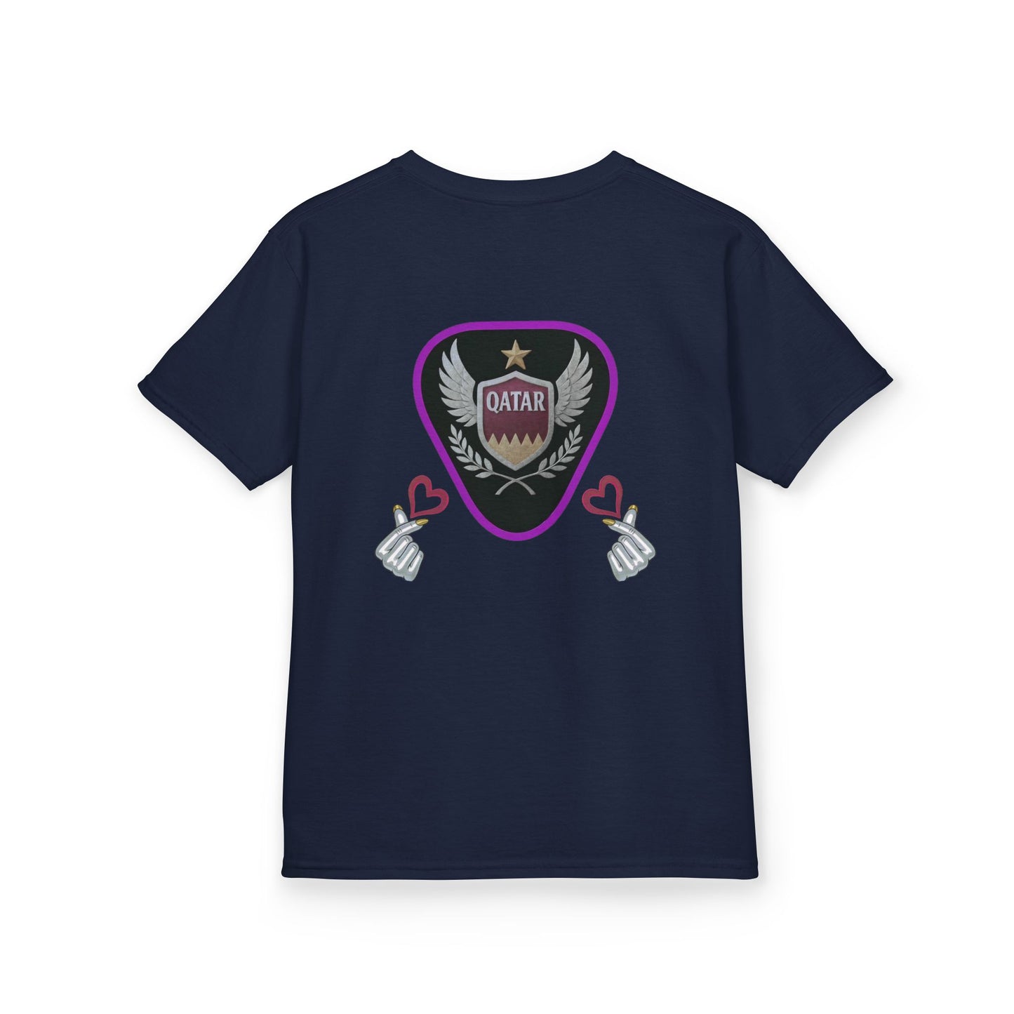 Kids' Fun Graphic Tee, Casual Kids T-Shirt, Cute Kids Top, Qatar Themed Shirt, Gift for Young Fans