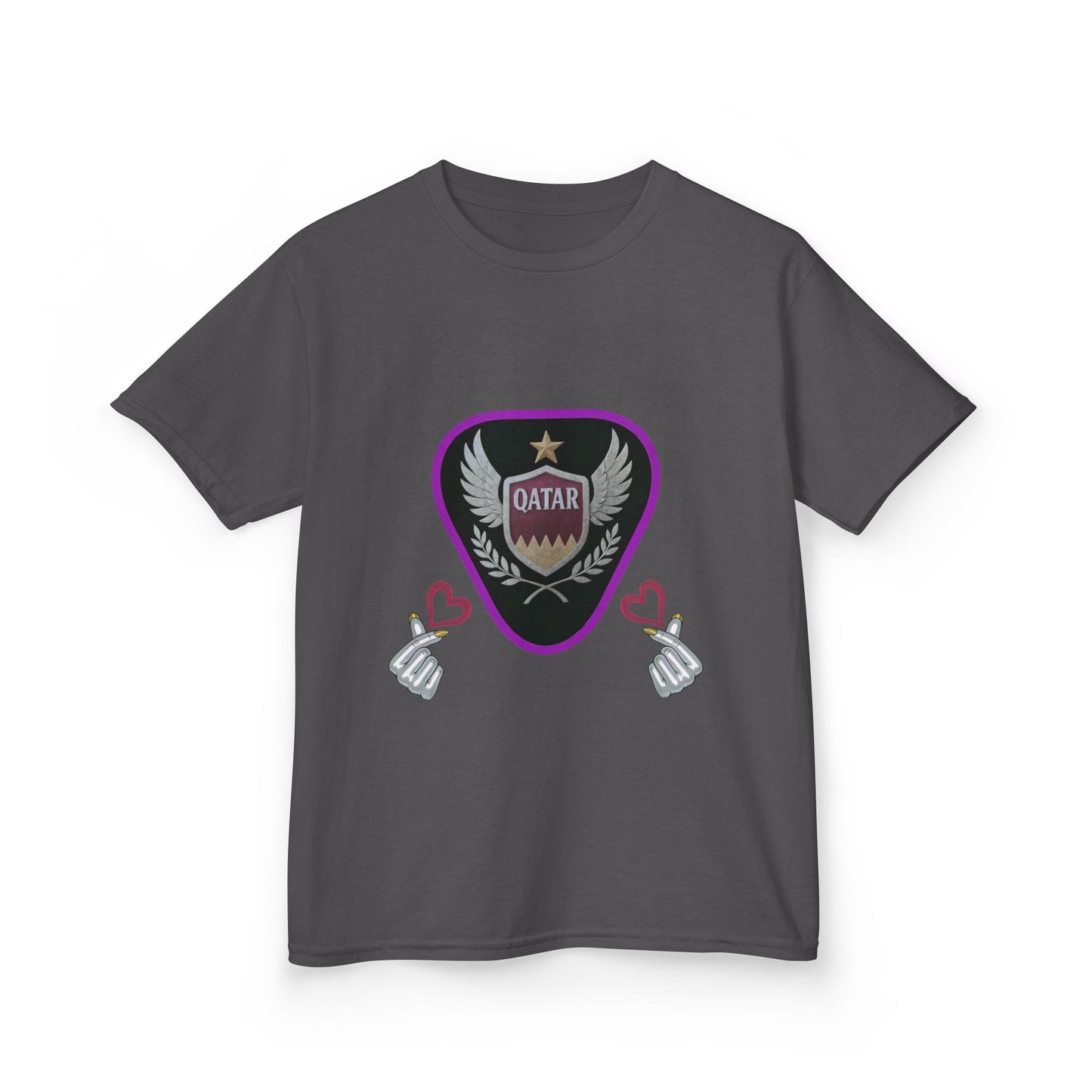 Kids' Fun Graphic Tee, Casual Kids T-Shirt, Cute Kids Top, Qatar Themed Shirt, Gift for Young Fans